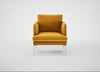 Matera Armchair Nobilis Velvet Mustard / Stainless Steel