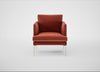 Matera Armchair Nobilis Velvet Rust / Stainless Steel