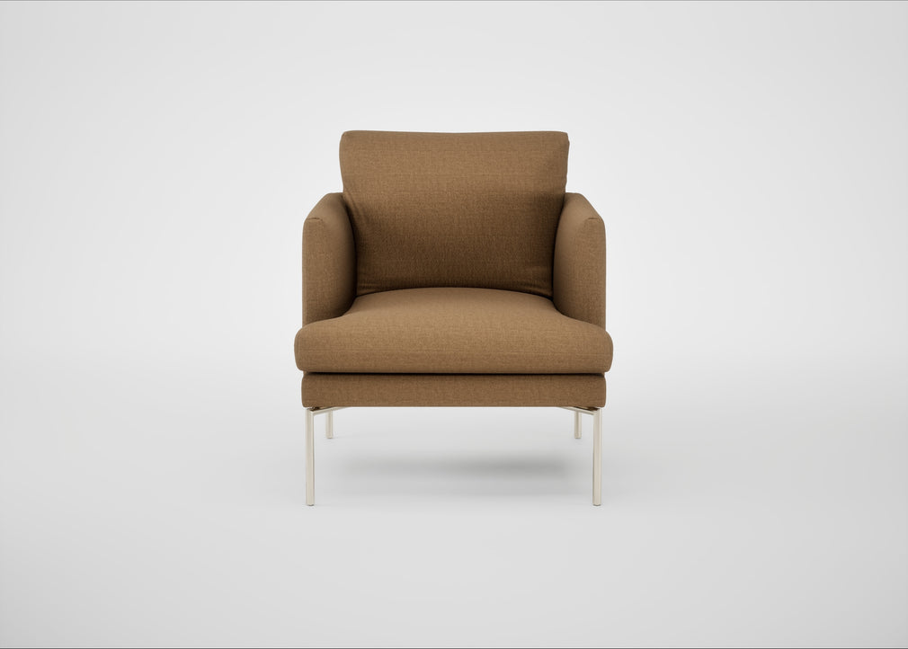 Matera Armchair Siena Cotton Clay / Stainless Steel