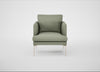 Matera Armchair Siena Cotton Pistachio / Stainless Steel