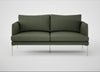 Matera 2 Seater Sofa Loop Boucle Forest / Stainless Steel