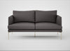 Matera 2 Seater Sofa Loop Boucle Granite / Stainless Steel