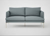 Matera 2 Seater Sofa Loop Boucle Sky / Stainless Steel