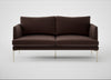 Matera 2 Seater Sofa Nobilis Velvet Espresso / Stainless Steel
