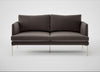 Matera 2 Seater Sofa Nobilis Velvet Sable / Stainless Steel