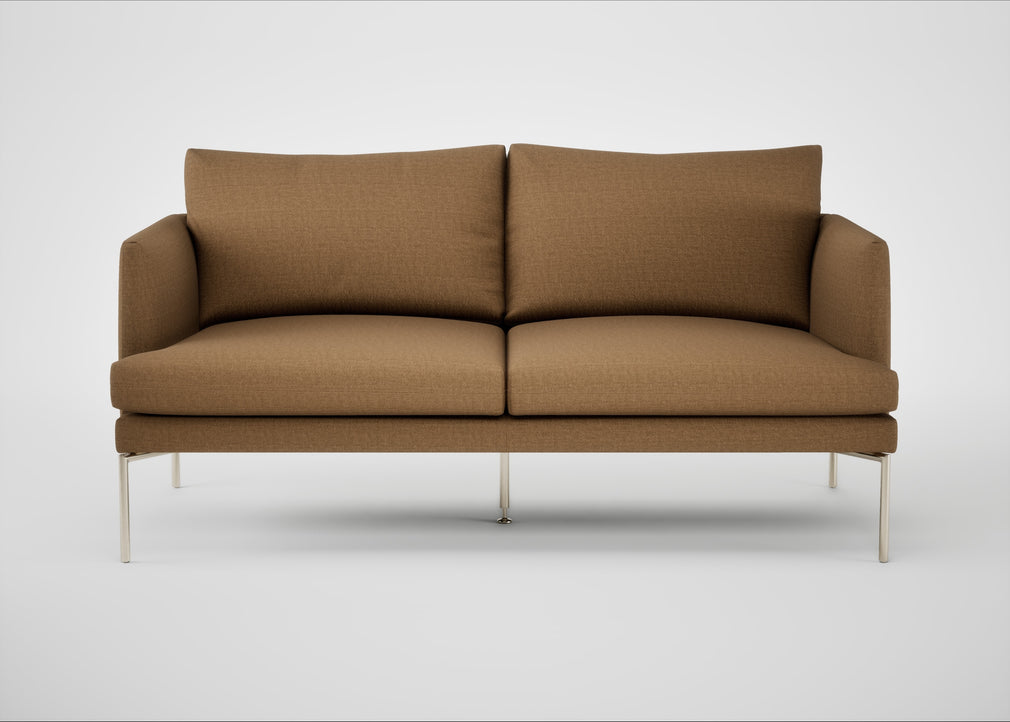 Matera 2 Seater Sofa Siena Cotton Clay / Stainless Steel