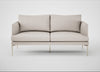 Matera 2 Seater Sofa Siena Cotton Natural / Stainless Steel