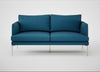 Matera 2 Seater Sofa St Moritz Wool Blue / Stainless Steel