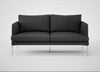 Matera 2 Seater Sofa St Moritz Wool Grey / Stainless Steel