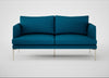 Matera 2 Seater Sofa St Moritz Wool Teal / Stainless Steel