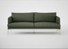 Matera 3 Seater Sofa Loop Boucle Forest / Stainless Steel