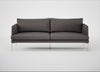 Matera 3 Seater Sofa Loop Boucle Granite / Stainless Steel