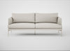 Matera 3 Seater Sofa Loop Boucle Polar / Stainless Steel