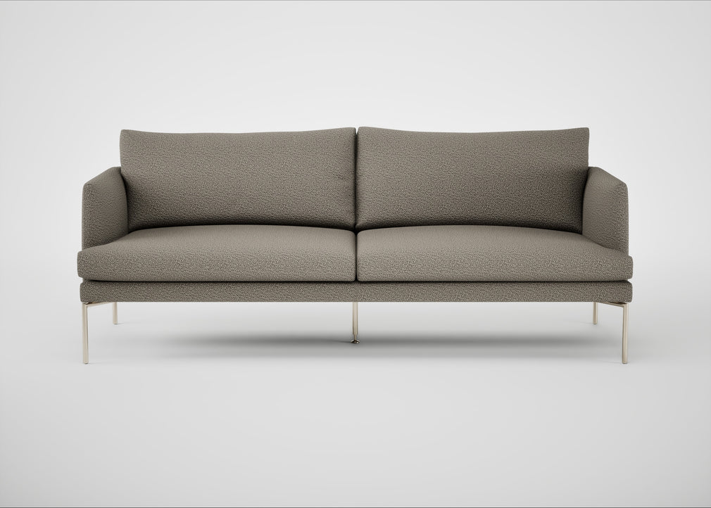 Matera 3 Seater Sofa Loop Boucle Taupe / Stainless Steel