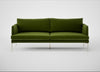 Matera 3 Seater Sofa Nobilis Velvet Leaf / Stainless Steel