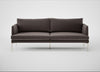 Matera 3 Seater Sofa Nobilis Velvet Sable / Stainless Steel