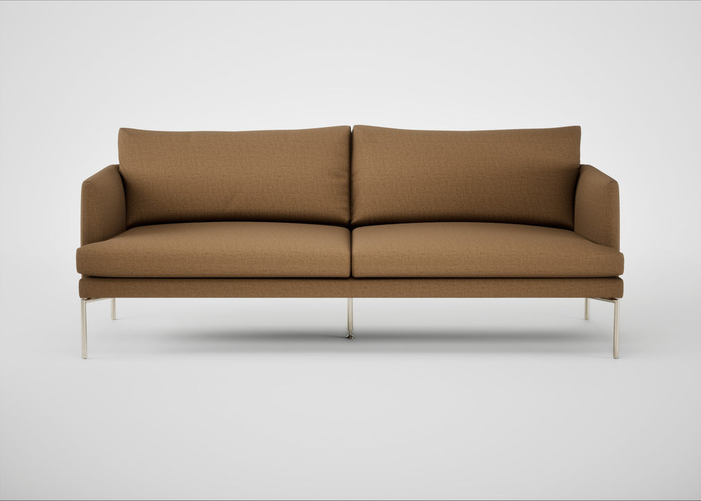 Matera 3 Seater Sofa Siena Cotton Clay / Stainless Steel