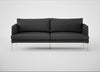 Matera 3 Seater Sofa St Moritz Wool Grey / Stainless Steel