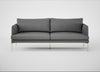 Matera 3 Seater Sofa St Moritz Wool Light Grey / Stainless Steel