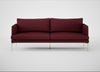 Matera 3 Seater Sofa St Moritz Wool Red / Stainless Steel