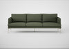 Matera 4 Seater Sofa Loop Boucle Forest / Stainless Steel