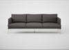 Matera 4 Seater Sofa Loop Boucle Granite / Stainless Steel