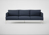 Matera 4 Seater Sofa Loop Boucle Navy / Stainless Steel