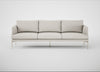 Matera 4 Seater Sofa Loop Boucle Polar / Stainless Steel