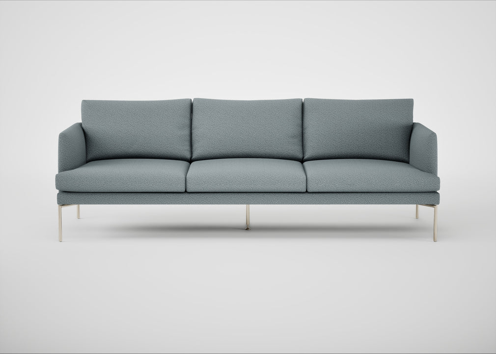 Matera 4 Seater Sofa Loop Boucle Sky / Stainless Steel