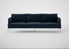 Matera 4 Seater Sofa Nobilis Velvet Night / Stainless Steel