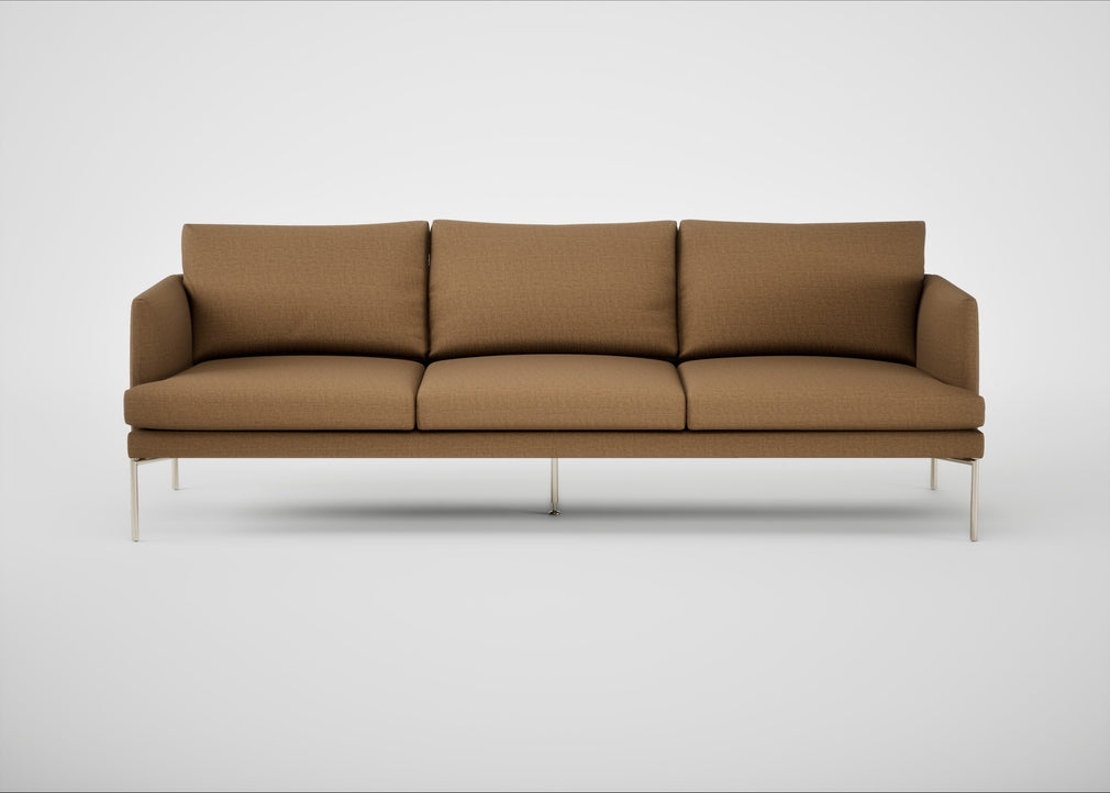 Matera 4 Seater Sofa Siena Cotton Clay / Stainless Steel