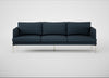 Matera 4 Seater Sofa Siena Cotton Deep Sea / Stainless Steel