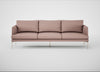 Matera 4 Seater Sofa Siena Cotton Dusky Pink / Stainless Steel