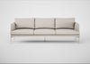 Matera 4 Seater Sofa Siena Cotton Natural / Stainless Steel