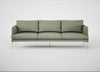 Matera 4 Seater Sofa Siena Cotton Pistachio / Stainless Steel