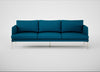 Matera 4 Seater Sofa St Moritz Wool Teal / Stainless Steel