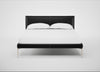 Matera Bed Double / Leather Stonewash Vintage Green 278 / Stainless Steel