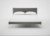 Matera Bed Double / Nobilis Velvet Dolphin / Stainless Steel