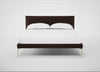 Matera Bed Double / Nobilis Velvet Espresso / Stainless Steel