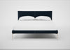 Matera Bed Double / Nobilis Velvet Night / Stainless Steel