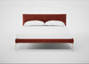 Matera Bed Double / Nobilis Velvet Rust / Stainless Steel