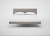 Matera Bed King / Daino Leather Elephant / Stainless Steel