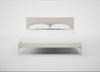 Matera Bed King / Loop Boucle Polar / Stainless Steel