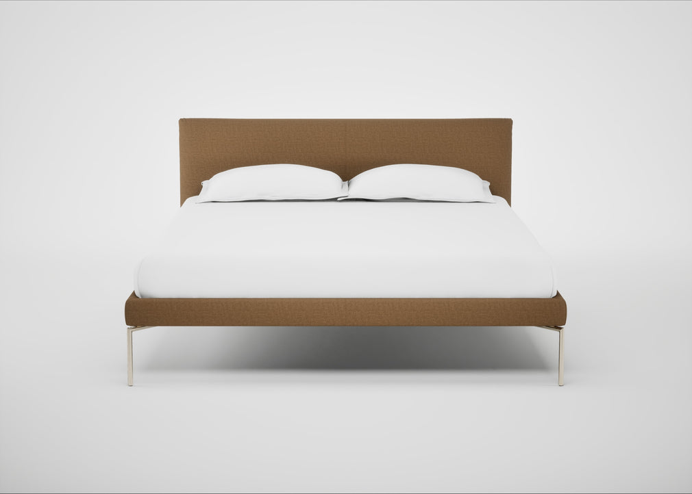 Matera Bed King / Siena Cotton Clay / Stainless Steel