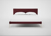 Matera Bed King / St Moritz Wool Red / Stainless Steel