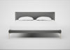 Matera Bed Super King / Daino Leather Steel / Stainless Steel