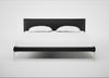 Matera Bed Super King / Leather Grain Graphite 063 / Stainless Steel