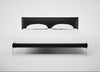 Matera Bed Super King / Leather Stonewash Black 263 / Stainless Steel