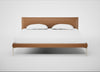 Matera Bed Super King / Leather Stonewash Toffee 277 / Stainless Steel