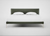 Matera Bed Super King / Leather Stonewash Navy Blue 279 / Stainless Steel